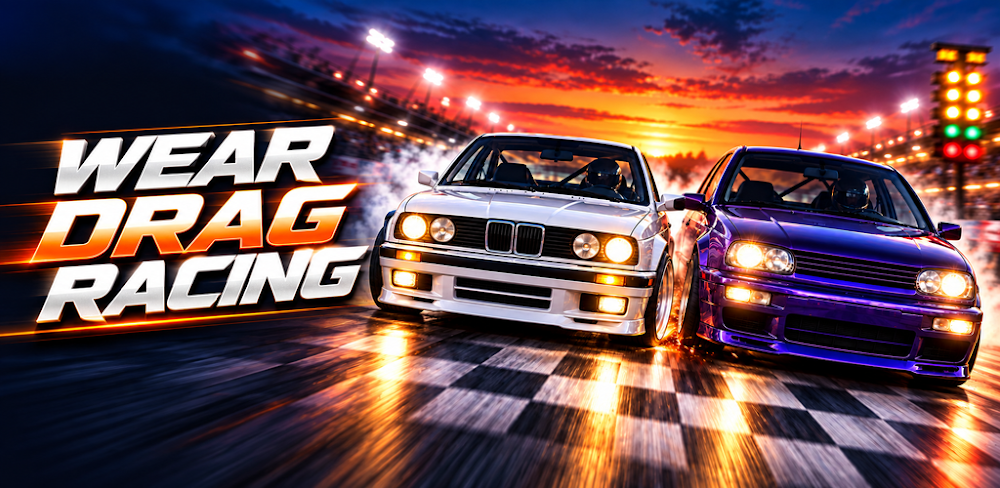 Wear Drag Racing Google Play promotional graphic